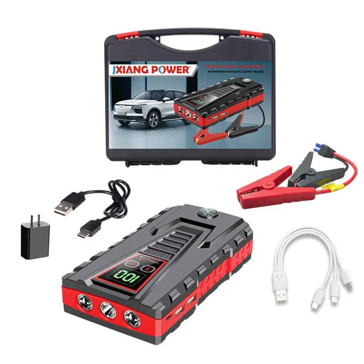 Dispositivo de disposición automático de gasolina y diesel, badería de emergencia de 99800mAh, Pico de 5000A, Cargador de Banco de Energía de 12V - 1