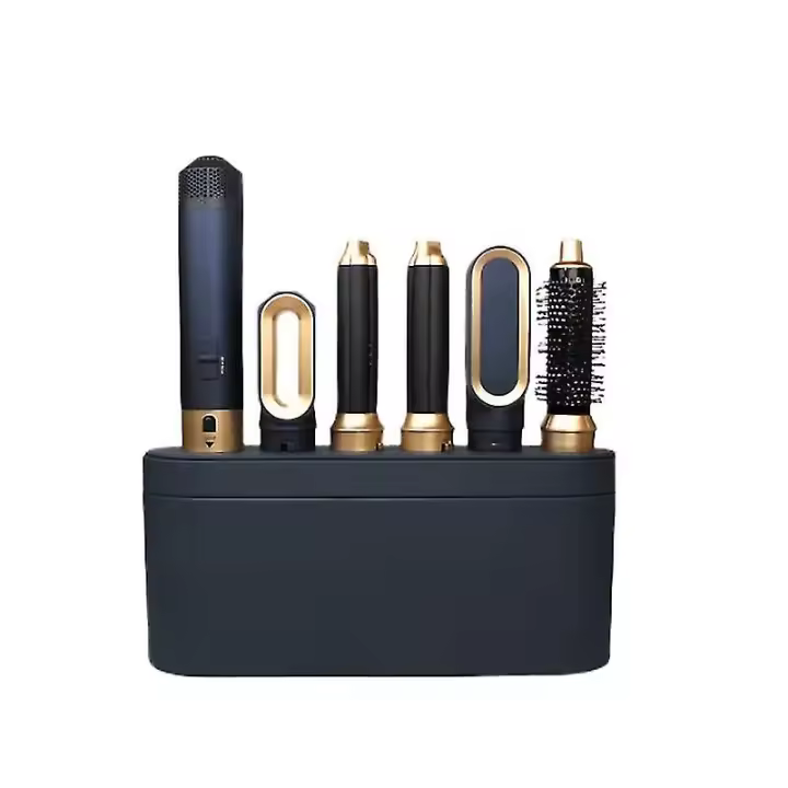 5 En 1 secador de pelo caliente peine conjunto rizador de pelo húmedo seco profesional curling hierro plancha de pelo herramienta secador de pelo hogar - 1