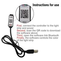 Tira De Luz LED Flexible 5050 SMD 5V Bluetooth USB RGB Para TV Y Escritorio Adecuada Para Armario Y Dormitorio - details 12