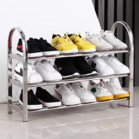 Zapatero blanco, zapatero de 4 capas, zapatero de metal, puede acomodar varios pares de zapatos, altura ajustable, adecuado para entrada, pasillo, armario, fácil de montar. - details 0