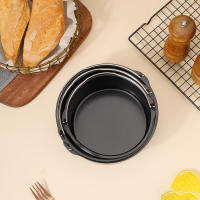 Molde De Hornear De Acero Carbono Con Manija Para Air Fryer Y Horno No Adhiere Forma De Pastel Para Cocina Y P Panes - details 7