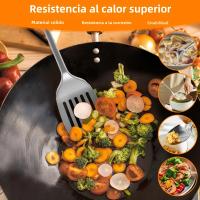 Juego De Utensilios De Cocina 5 Piezas Acero Inoxidable Cuchara Y Espátula Con Mango Ergonómico Resistentes Al Lavado - details 4