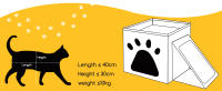Nobleza - Cueva Plegable para Gatos, Casa para Gatos Interior de 2 Capas, Cubo Multifuncional para Gatos con Tabla Rascadora Extraíble y Bola, Cama para Gatos, 35 x 30 x 30 cm Cat Bed, Gris - details 4