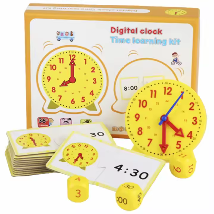 Reloj Educativo Para Niños Juguete Interesante De Horas Minutos Y Segundos Puzzle De Aprendizaje Preescolar Ayudas De Enseñanza Montessori - 1