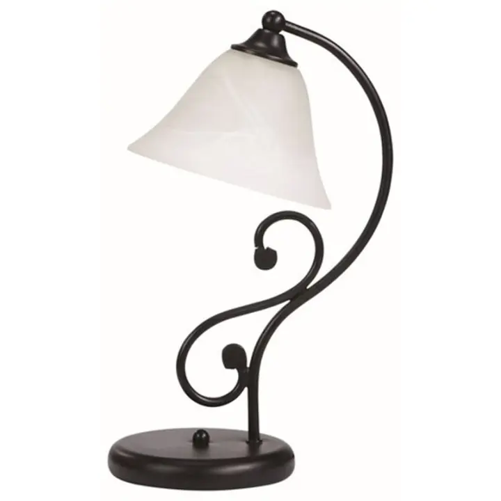 Lampara Mesa Negro mate E14 Cristal Estilo Mediterráneo DOROTHEA  RABALUX - 1