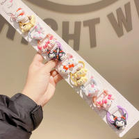Juego De 10 Pares De Clip Para El Cabello Sanrio HelloKitty Melody Kuromi Accesorios De Cuero Para Niñas Regalo Ideal - details 8