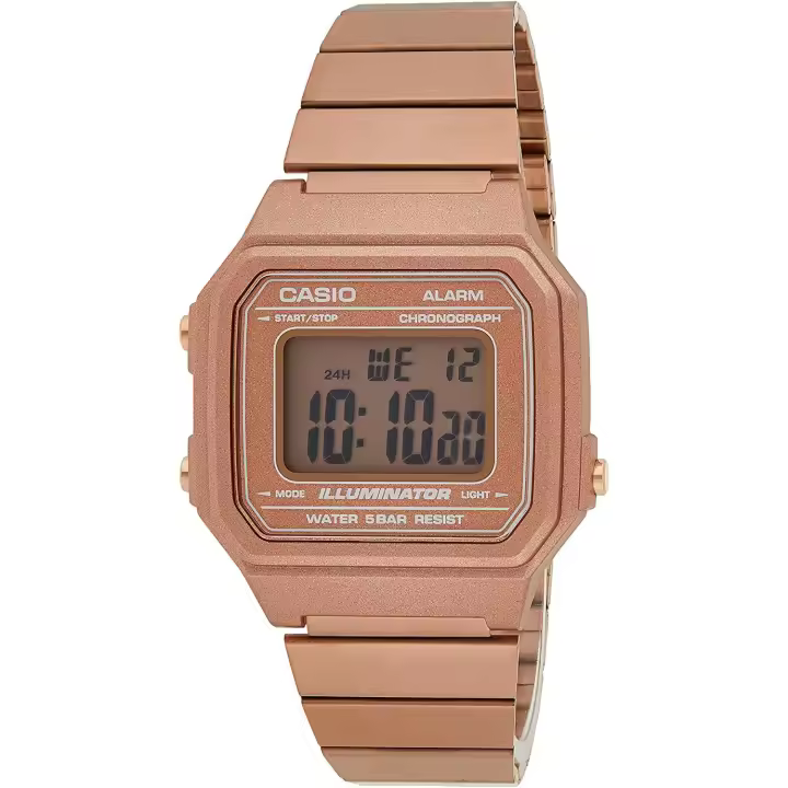 Reloj Casio Unisex B-650WC-5A de 42mm con Movimiento de Cuarzo y Correa de Acero Inoxidable Resistente Al Agua 5ATM - 1