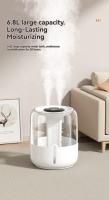 Humidificador USB De Gran Capacidad 6.8L Doble Rociador Para Casa Dormitorio Oficina Habitación Con Pequeño Luz Nocturna - details 7