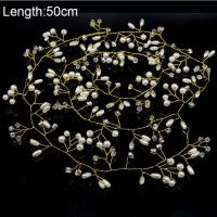 Diadema De Perlas Y Cristales Para Novia Accesorios De Cabello Para Damas De Honor Y Bodas Juego De Tiaras Y Pinzas De Cabello Metálicos De Aleación De Hierro - details 3