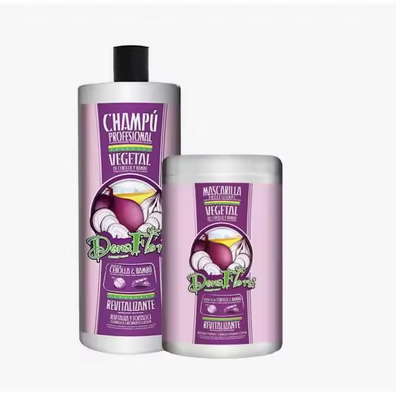 PACK DE PROMOCIONAL DONA FLORA VEGETAL. CHAMPU 1000 ML  Y MASCARILLA 1000 ML - 1