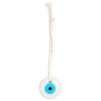Lucky Eye Glass Drop Aceite Turco Mal De Ojo Colgante De Corazón De Mano De Fatima Para Puerta De Cuerda Tejida Joyería Para Hombres Y Mujeres Llavero De Moda - details 24