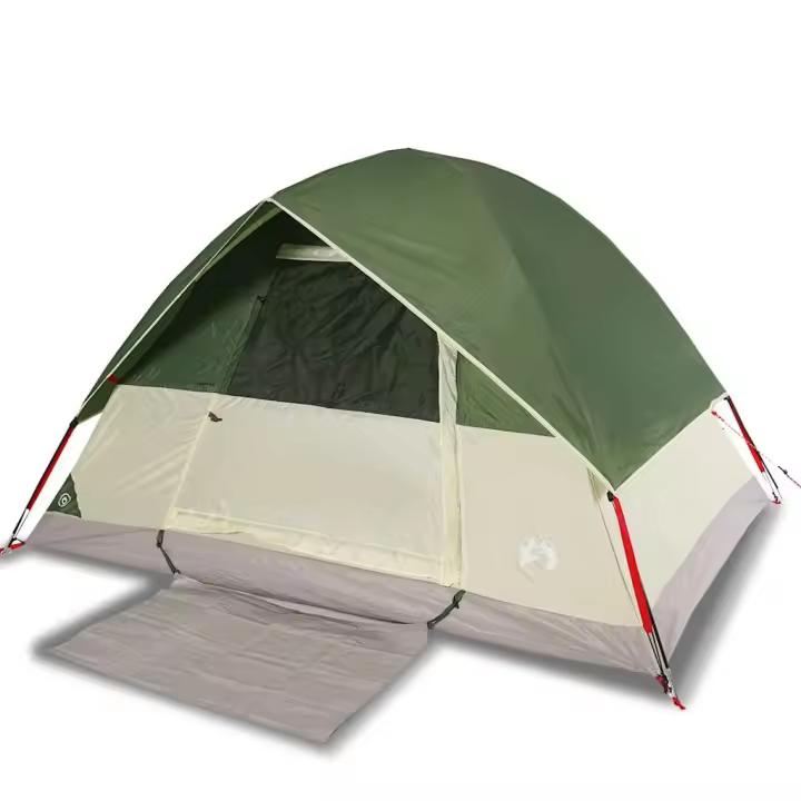 vidaXL Tienda de campaña iglú para 4 personas impermeable verde - 1
