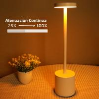 Lámpara De Mesa LED Recargable Táctil Simple Con Luz Nocturna Ambiental De Tres Colores Decoración Exterior Creativa Para Cama - details 4