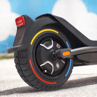 Neumático Sólido De Repuesto Para Scooter Eléctrico NIU KQI3 Tamaño 9.5x2.5-6.1 Color Flick Absorción De Choques Material De Goma - details 10