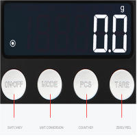 Báscula Electrónica Digital De Precisión Para Joyería Y Diamantes JUANJUAN 200/500g Con Pantalla LCD Adecuada Para Cocina - details 2