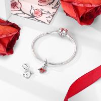 Encanto De Plata De 925 Para Pulsera Con Barco De Paseo Y Corazón Joyería Fina Para DIY Regalo Con Cuentas De Papel Y Rosas - details 135