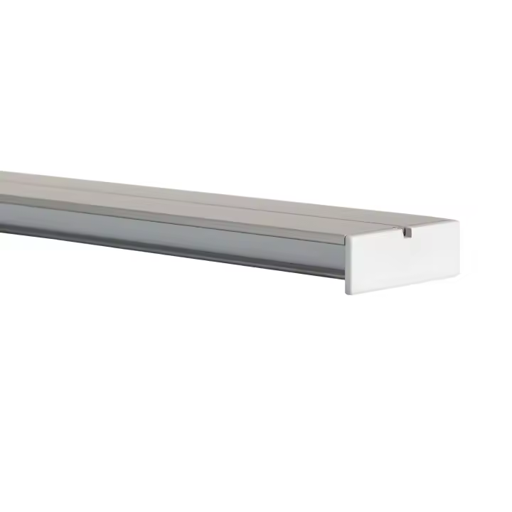 Ledkia Perfil de Aluminio Superficie de Moldura Doble 1m para Tira LED hasta 10 mm Tapa Traslúcida - 1