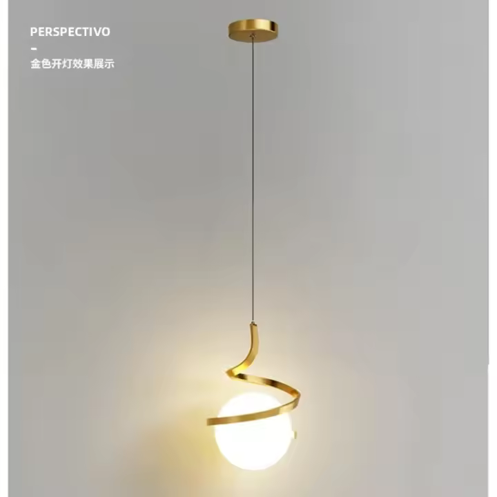 Lámpara Colgante Nórdica LED Para Dormitorio Y Sala De Estar Iluminación Interior Decorativa Para Mesa De Comedor Y Hogar - 1