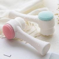 Cepillo De Limpieza Facial 3D Doble De Silicona Con Cerdas Suaves Exfoliador Manual Doble Cara Para Masaje Y Eliminación De Piel Muerta - details 4