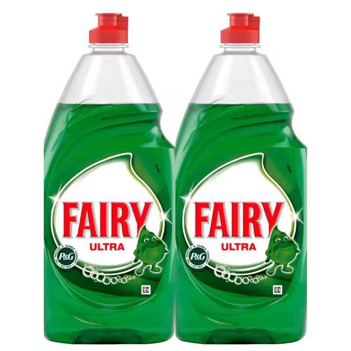 Fairy Lavavajillas Ultra Original 1015ml,Dura hasta 3X MÁS,2 PACK ,TOTAL 2030ML - 1