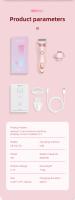 Afeitadora Corporal Para Mujer Recargable USB Eliminación De Pelo Painless Trimmer Para Cara Piernas Axilas Y Bikini Afeitadora De Pubis - details 11
