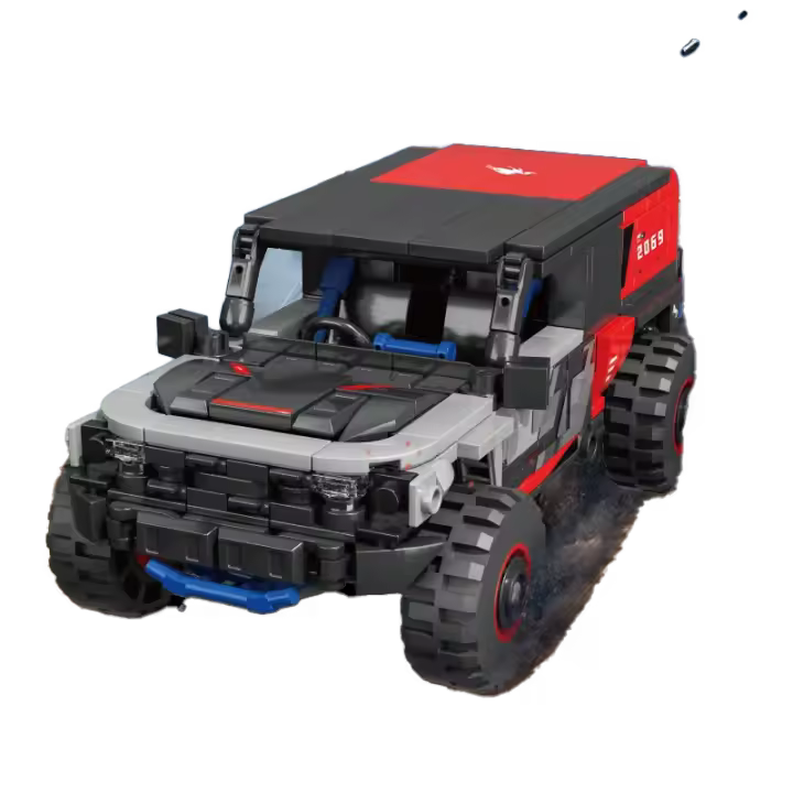 Bloques De Construcción De Coche Rally Off-Road 438PCS SUV De Carreras En La Ciudad Juguetes Educativos DIY Para Niños Regalos De Vacaciones MOC Bloques De Modelado - 1