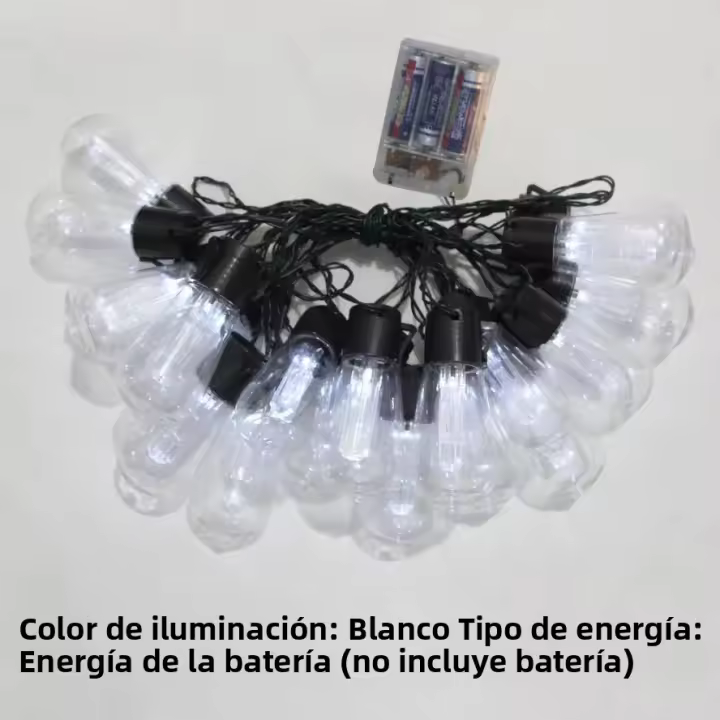 Luces LED Para Decoración Exterior Guirnalda De Luces De Navidad Para Jardín Patio Fiesta Boda Hogar Christmas Warm White - 1