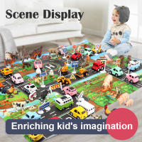 Mesa De Juego Ciudadana 83x57cm Con Señales De Tráfico Mapa De Estacionamiento Dinosaurio Fermero Juguete Educativo Para Niños Sin Batería Material ABS - details 8