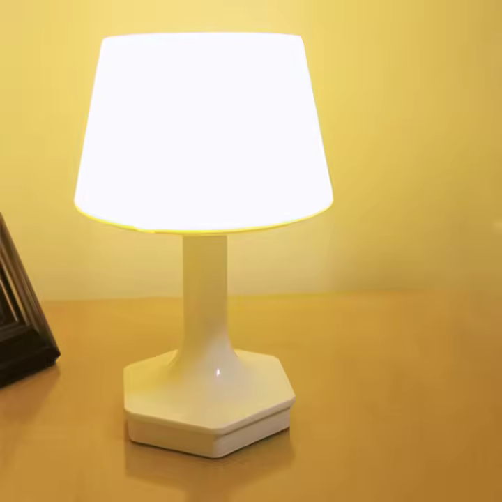 Lámpara De Noche Recargable Por USB Con Dos Botones De Color Lámpara De Escritorio Para Dormitorio Estudio Lectura Decoración Luz Suave Para Ojos - 1