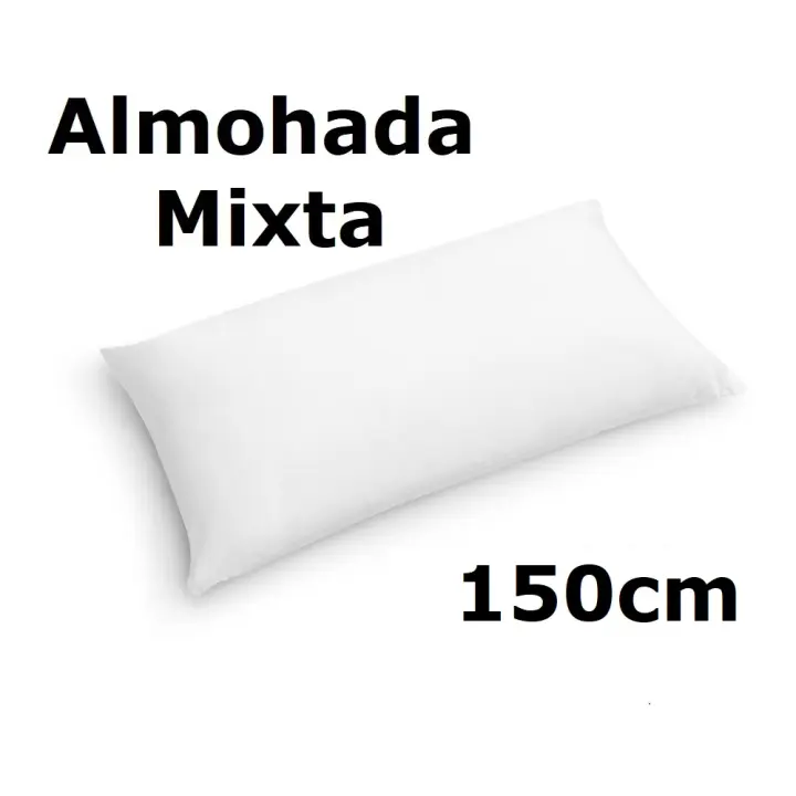 Almohada de 150cm mixta fibra, medidas (150 x 40 cm),color blanco,cm,fespu - 1