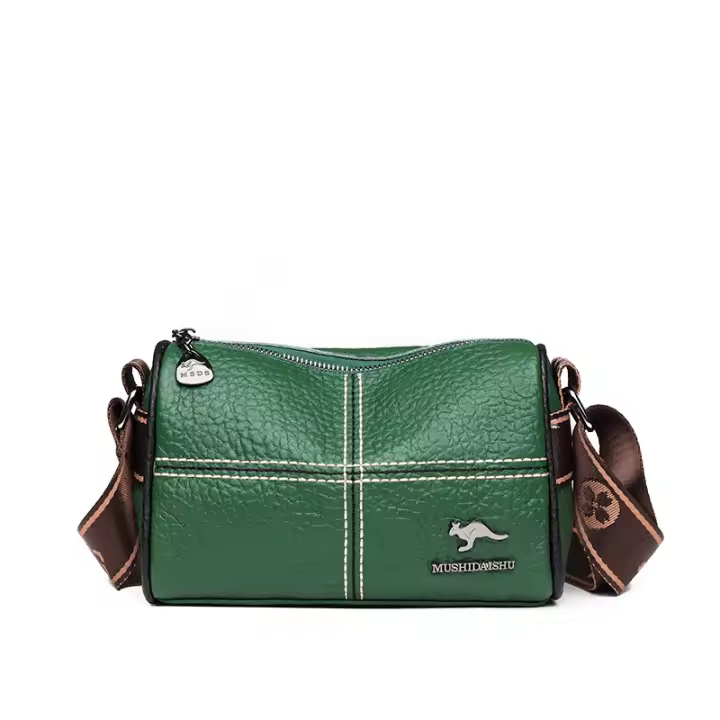 Bolsos para mujer, piel de vacuno de primera capa, nuevo estilo, bolsos cruzados de moda, bolsos de pecho, bolsos de sillín de moda, bolsos de hombro de cuero genuino para mujer - 1