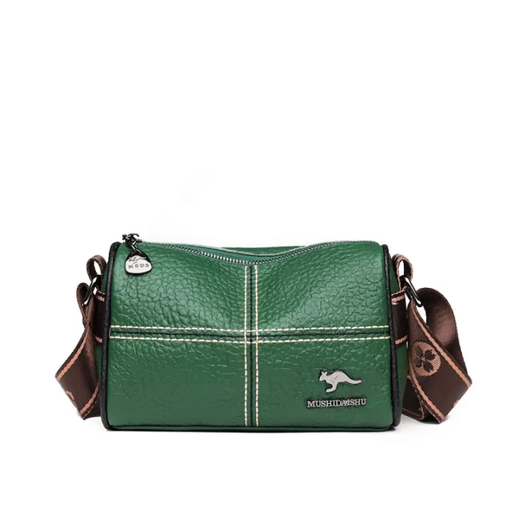 Bolsos para mujer, piel de vacuno de primera capa, nuevo estilo, bolsos cruzados de moda, bolsos de pecho, bolsos de sillín de moda, bolsos de hombro de cuero genuino para mujer - 1