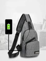 Bolsa De Pecho Para Hombre Gran Capacidad Deportes Al Aire Libre Moda Casual Bolso Transversal Hombro Unico Bolsa Pequeña De Hombro - details 0