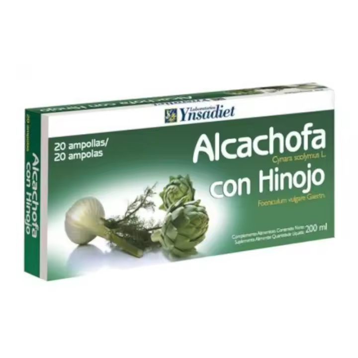 Alcachofa con Hinojo 20 Ampollas de 10 ml Ynsadiet - 1