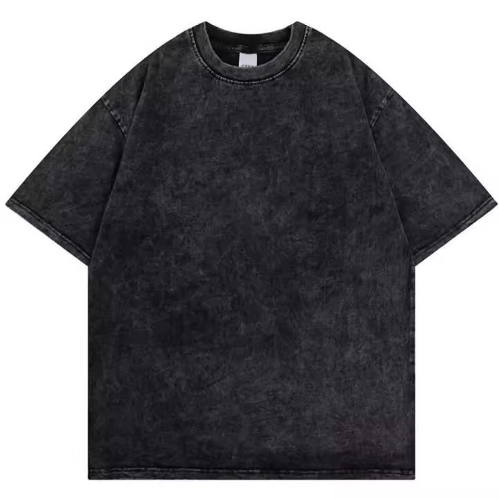 Camiseta Acid Wash Vintage Moda Casual Manga Corta Hombre Mujer Hip Hop Streetwear Harajuku Suéter De Verano De Algodón Y Poliéster - 1