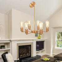 Lámpara Colgante LED Para Techo De Cocina Y Sala De Estar Iluminación Chandelier Pendente Candelabro Techo Material Principal Sin Luz Incorporada - details 8