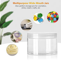 Jars De Almacenamiento 12pcs 30-150ml Vacíos Con Tapa Clara De Cosméticos Contenedor Refillable De Balm Botella De Viaje De Plástico - details 9