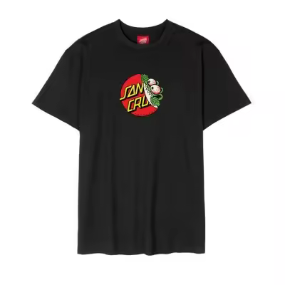Camiseta Santa Cruz Beware Dot Front T-Shirt Black SCA-TEE-10267 - 1