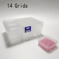 Caja De Almacenamiento Transparente Para Bolas Pequeñas Organizador De Plástico Mini Caja Clara Para Mosaicos Y Manualidades - details 0