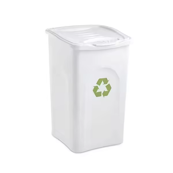 STEFANPLAST Begreen 50lt Cubo de Basura Blanco - 1