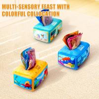 Juguete Sensorial Para Bebé Tissue Box Montessori Adecuado Para 6 a 12 Meses Suave Plegado Educativo Para El Desarrollo Infantil - details 3