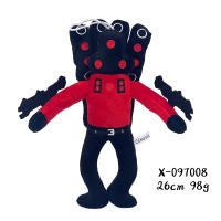 Muñeco De Peluche Skibidi Toilet Clockman Titan TV Man Speakerman Juguete De Peluche Corto Para Niños Regalos De Cumpleaños Y Navidad - details 7