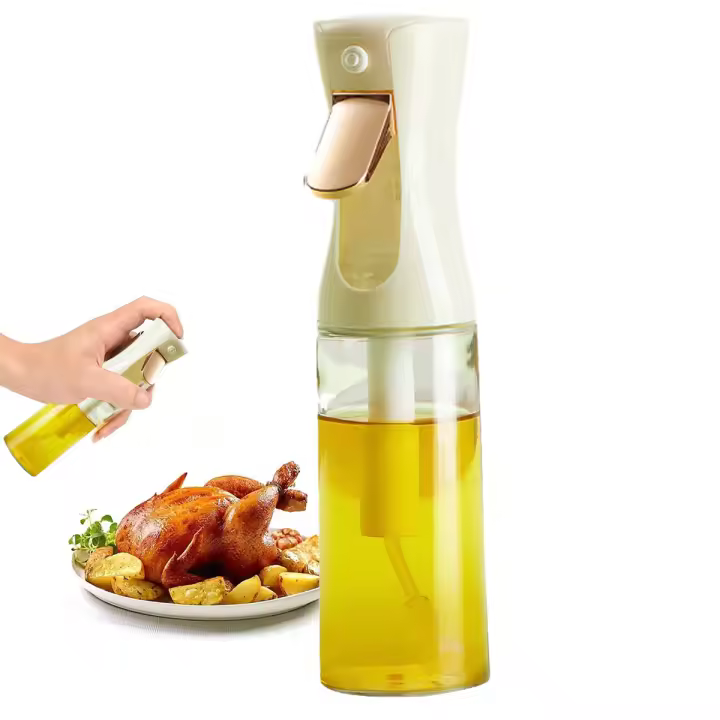 Pulverizador de Aceite de Oliva 220 ml, rociador de Vidrio para Cocina y BBQ. - 1