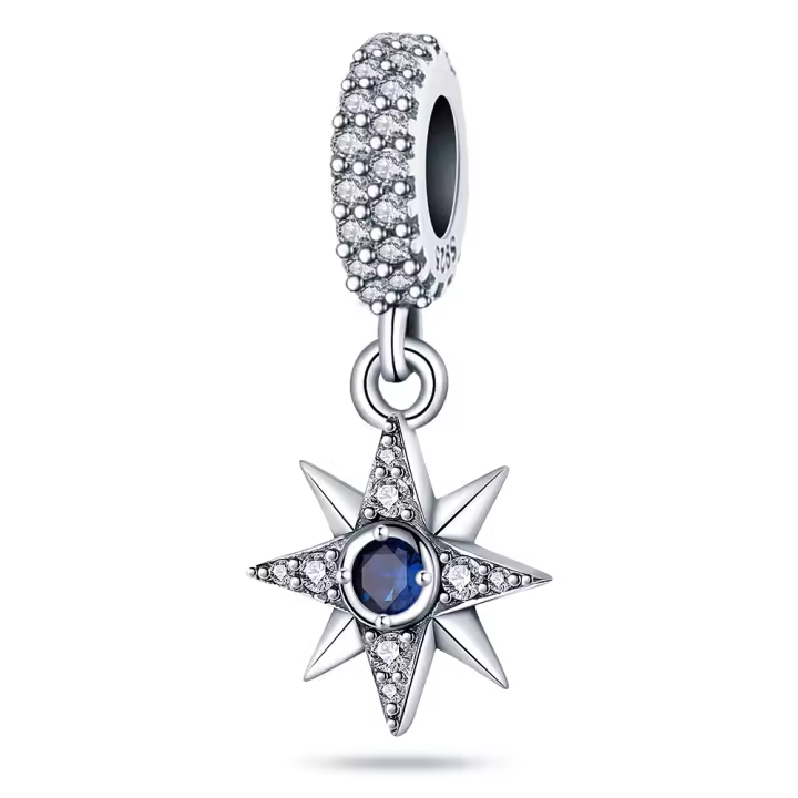 Encantos De Plata De Ley 925 Para Joyería DIY Con Encantos De Gatos Perros Elefantes Indianos Estrellas Y Lunas Para Cumpleaños De Mujeres - 1