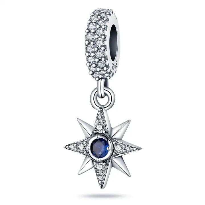 Encantos De Plata De Ley 925 Para Joyería DIY Con Encantos De Gatos Perros Elefantes Indianos Estrellas Y Lunas Para Cumpleaños De Mujeres - 1