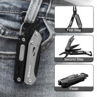 Multiherramienta Maarten 9-en-1 Con Cuchillo De Bolsillo De Acero Inoxidable Herramienta Multifuncional Con Destornillador Y Acrílico Plisado Para Supervivencia - details 5