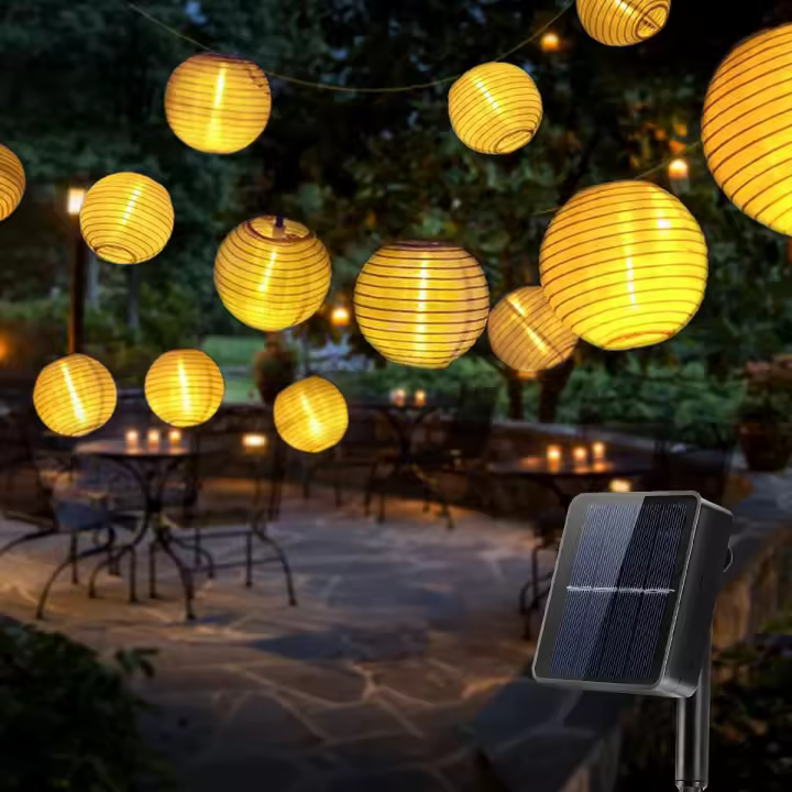 Lámpara Solar De Jardín Con 30LED Luces De Panel Solar Para Exterior Impermeables Decoración De Navidad Para Patio Y Jardín - 1