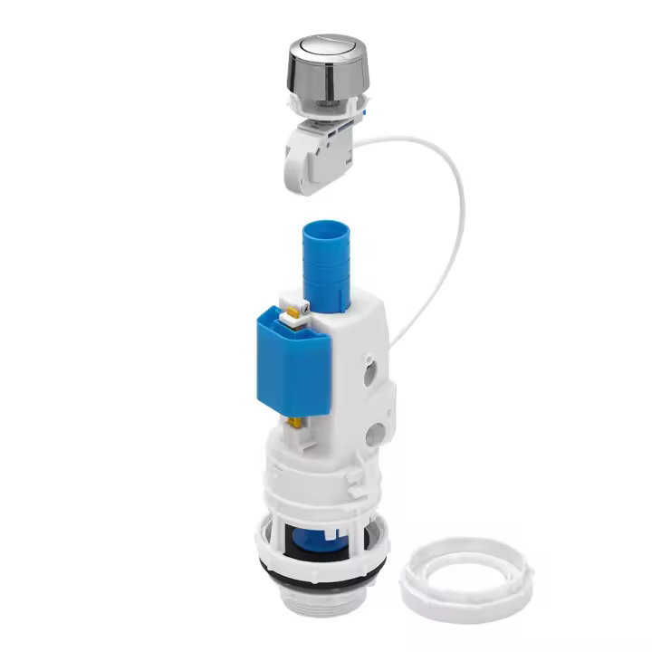 Descargador de cisterna wc universal de cable. Mecanismo de descarga con pulsador doble de aire | Tecnoagua T-280+ - 1
