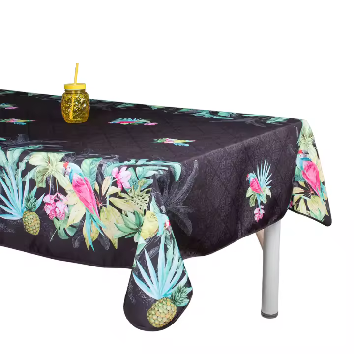 ARTEMANTEL Mantel Antimanchas LORO BLANCO de Poliéster Rectangular - 1