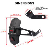 Guardabarros Trasero Para Honda Africa Twin CRF1100L CRF1000L ADV Adventure Sports Protección Contra Salpicaduras Para Rueda Trasera - details 8